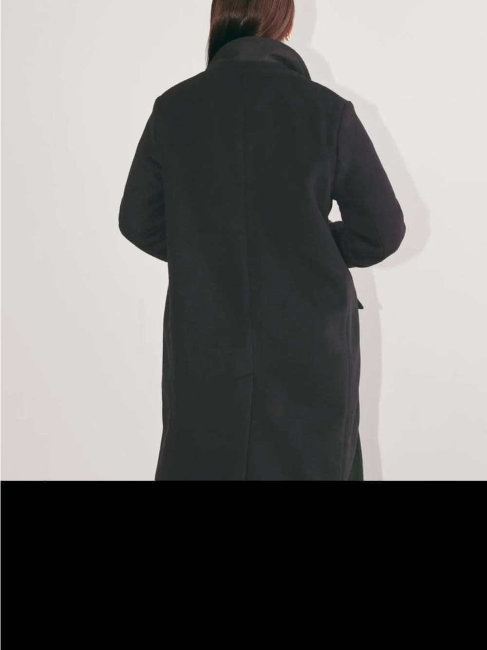 Everlane Dark Charcoal Wool-Blend Pea Coat NWOT - Picture 5 of 5